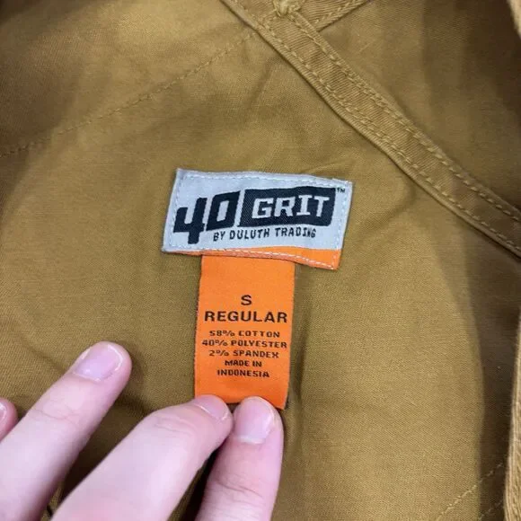 Duluth Trading Overalls Womens Size Small Bronze 40 Grit Flex Twill Bib Outdoors - Picture 4 of 7